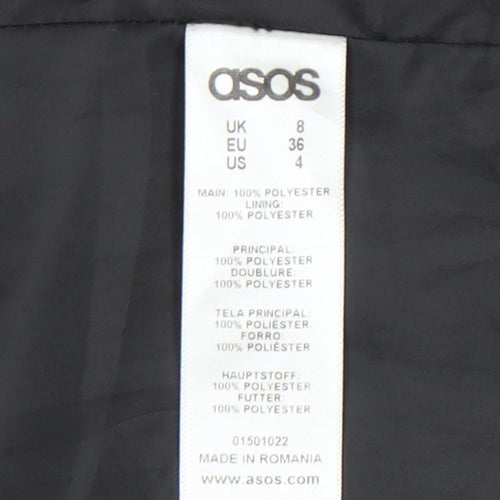 ASOS Women Brown Size 8 Regular Fit Open Front Blazer Jacket