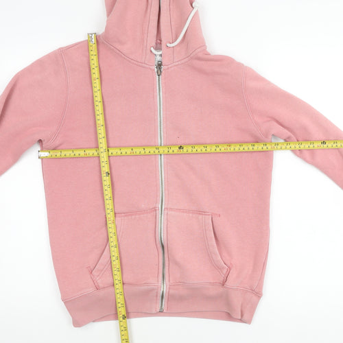 Jack Wills Womens Pink UK 14 Zip Hoodie Jacket with Logo