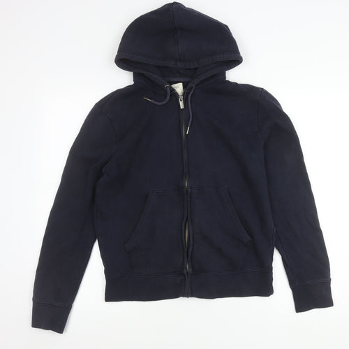 Marks and Spencer Men’s Dark Navy Small Full Zip Hoodie Jacket Cotton 35"-37"