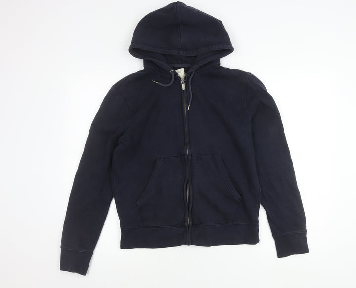 Marks and Spencer Men’s Dark Navy Small Full Zip Hoodie Jacket Cotton 35"-37"