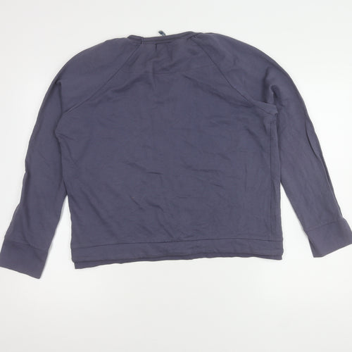 E-vie Girls Blue Pullover Sweatshirt Size 18Y Graphic Print Crew Neck