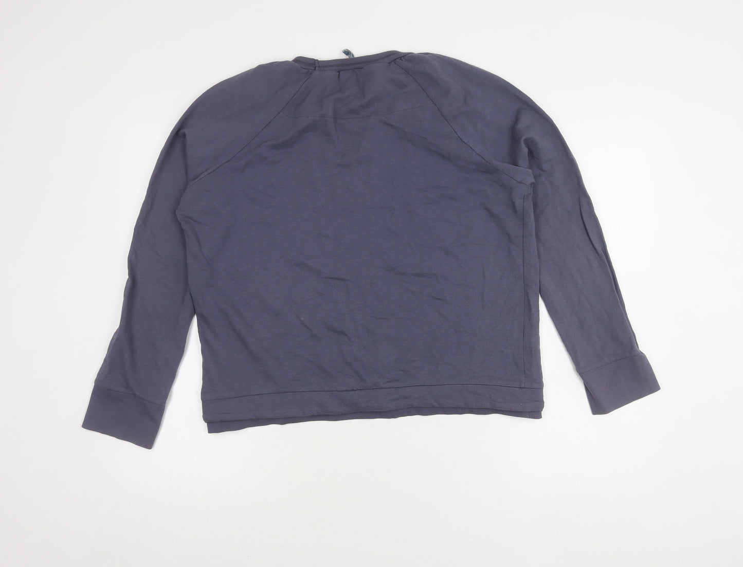 E-vie Girls Blue Pullover Sweatshirt Size 18Y Graphic Print Crew Neck