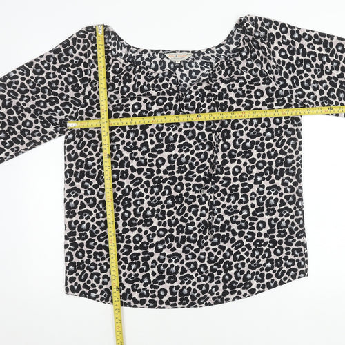 Billie & Blossom Women’s Multicoloured Leopard Print Blouse UK 12