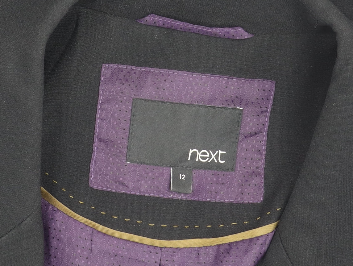 Next Womens Black Size 12 Suit Jacket Blazer Workwear Formal
