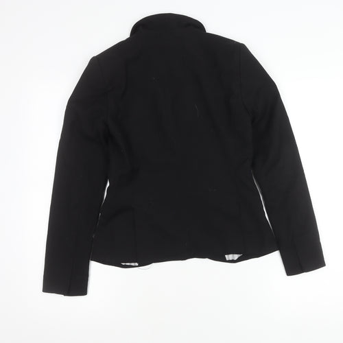 Lindex Women’s Black Tailored Blazer UK 8 One-Button Jacket
