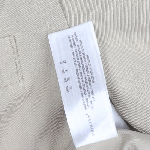 Primark Women Beige UK 10 Blazer Jacket Tailored Workwear