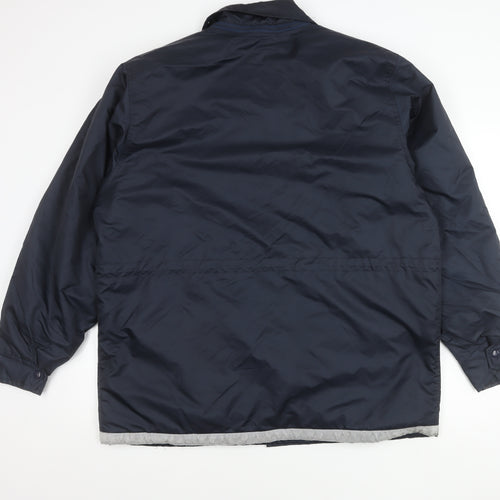 ADA Men's Blue XL Workwear Jacket Reflective Pockets Winter
