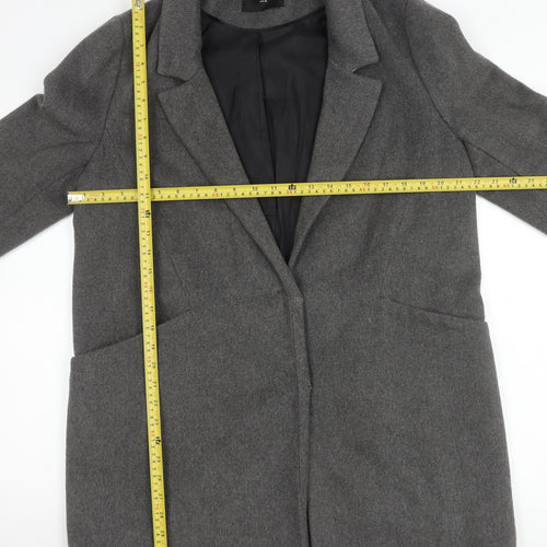 Dorothy Perkins Women’s Grey Size 14 Mid-Length Coat Workwear