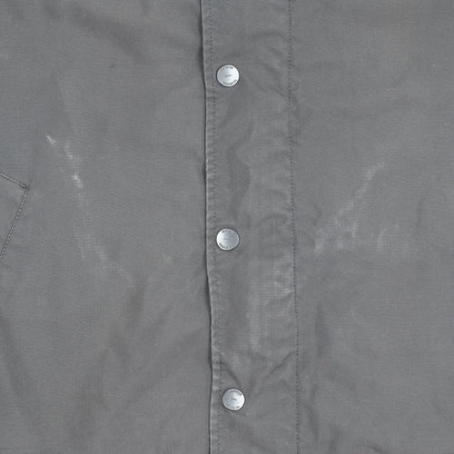 Next Men's Black XL Basic Jacket Polyester Snap Fastening