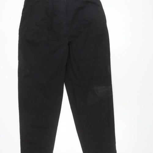 Casual Club Men’s Black Cotton Chino Trousers Size 16 Regular Fit