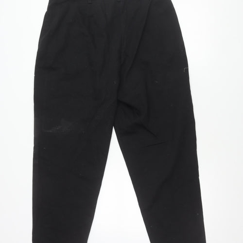 Casual Club Men’s Black Cotton Chino Trousers Size 16 Regular Fit