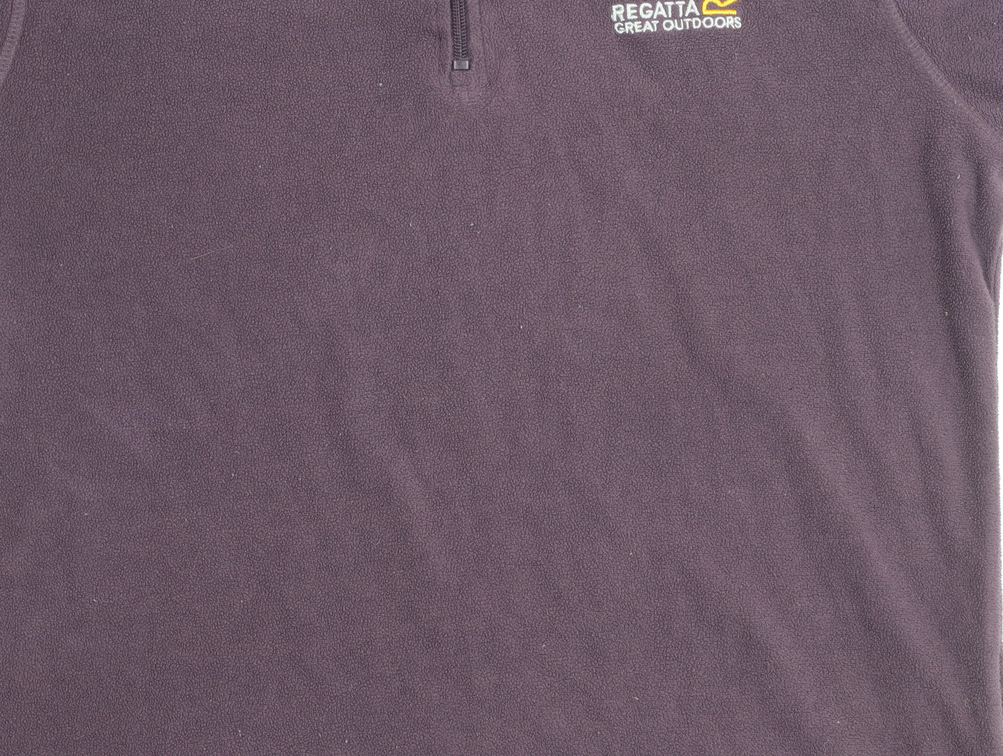Regatta Womens Purple Fleece Sweatshirt UK 12 1/4 Zip Outdoor Pullover
