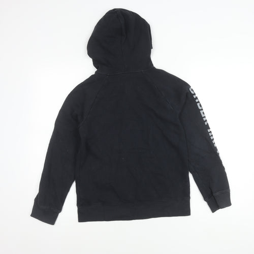 Under Armour Boys Black Full Zip Hoodie Jacket, Size 10-11 Years