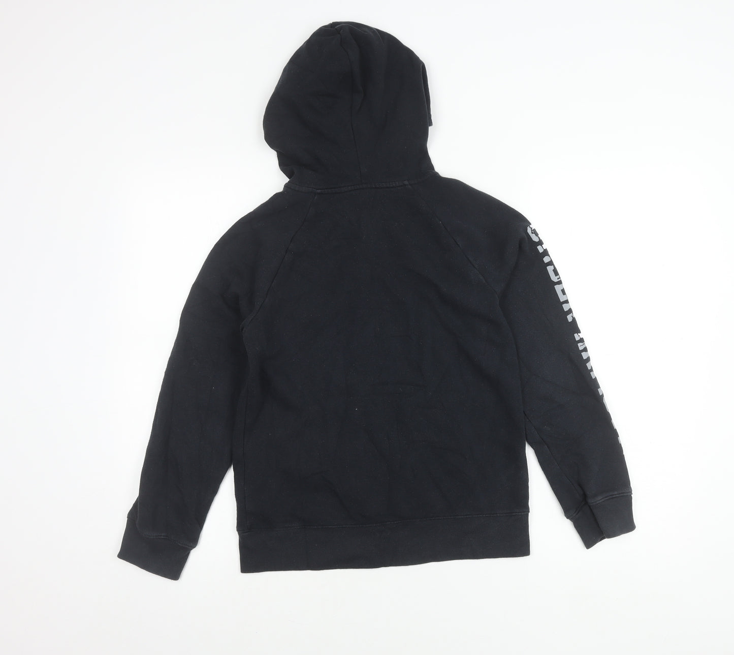 Under Armour Boys Black Full Zip Hoodie Jacket, Size 10-11 Years