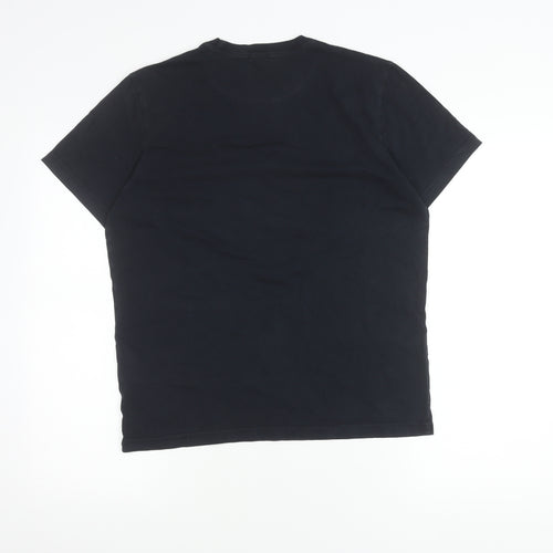 Paul Smith Men’s Black Zebra Graphic Cotton T-Shirt Size S