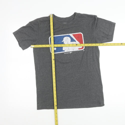 Genuine Merchandise Boys Grey MLB Baseball Logo T-Shirt Size 14-16 Years