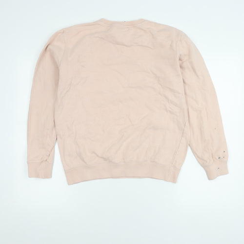 Champion Women’s Pink Small Pullover Sweatshirt Logo Crew Neck