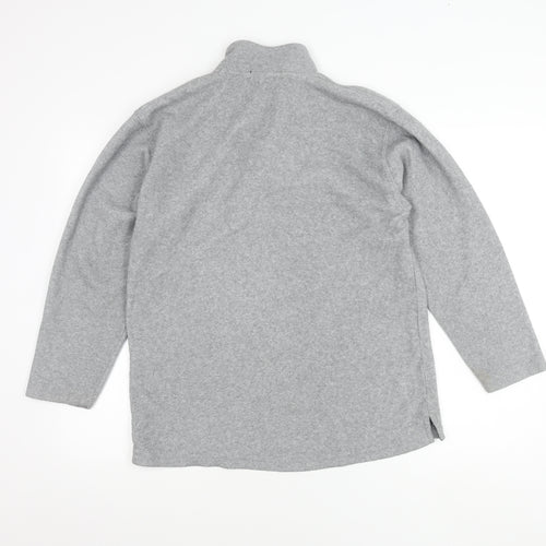 Nautica Men’s Grey Fleece 1/4 Zip Pullover Sweatshirt Size L