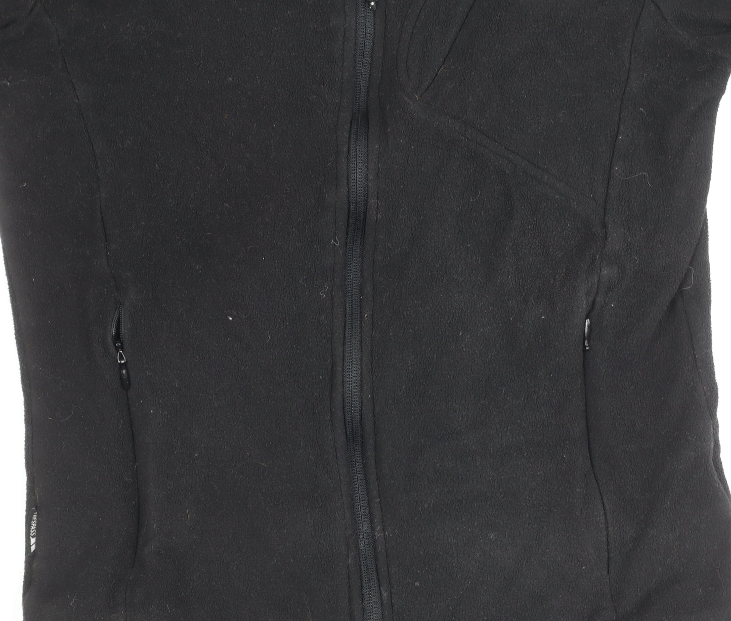 Trespass Boys Black 2XS Fleece Full Zip Outdoor Jacket with Thumb Holes