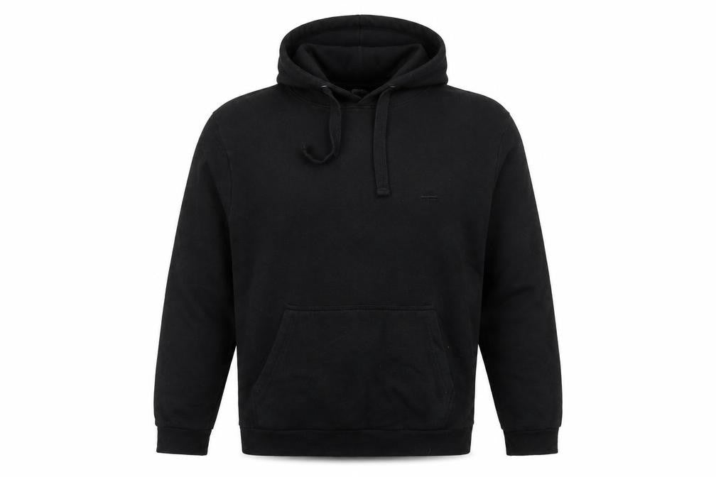 Front view of Iron Mountain Men's Black Pullover Hoodie L Fleece Workwear
