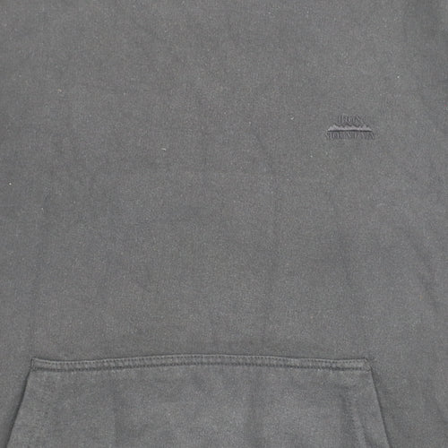 Iron Mountain Men's Black Pullover Hoodie L Fleece Workwear