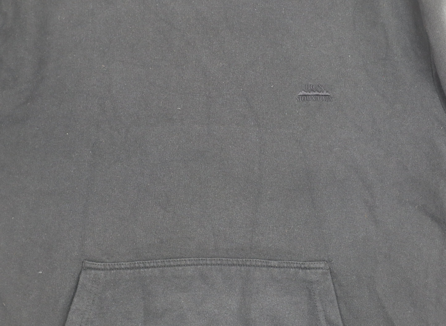 Iron Mountain Men's Black Pullover Hoodie L Fleece Workwear