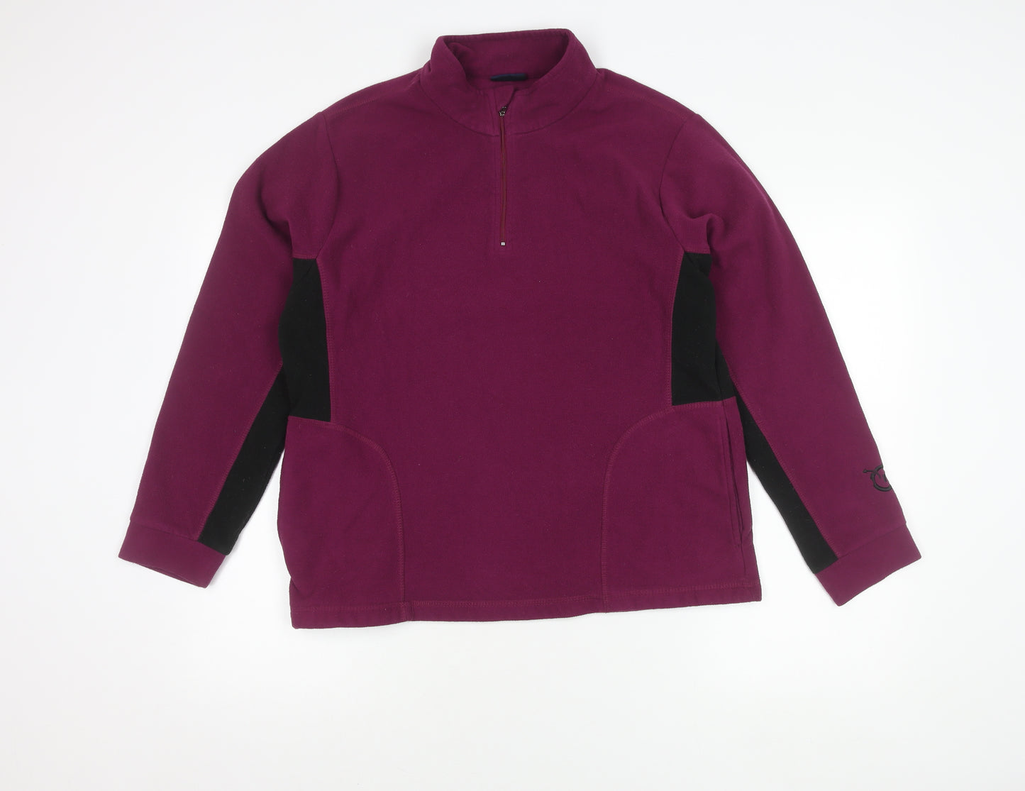 Movement Session Women’s Purple Fleece Sweatshirt Size 18 1/4 Zip Pullover