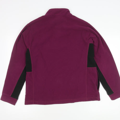 Movement Session Women’s Purple Fleece Sweatshirt Size 18 1/4 Zip Pullover