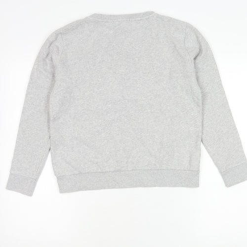 Karl Lagerfeld Women Grey XS Pullover Sweatshirt Logo Cotton