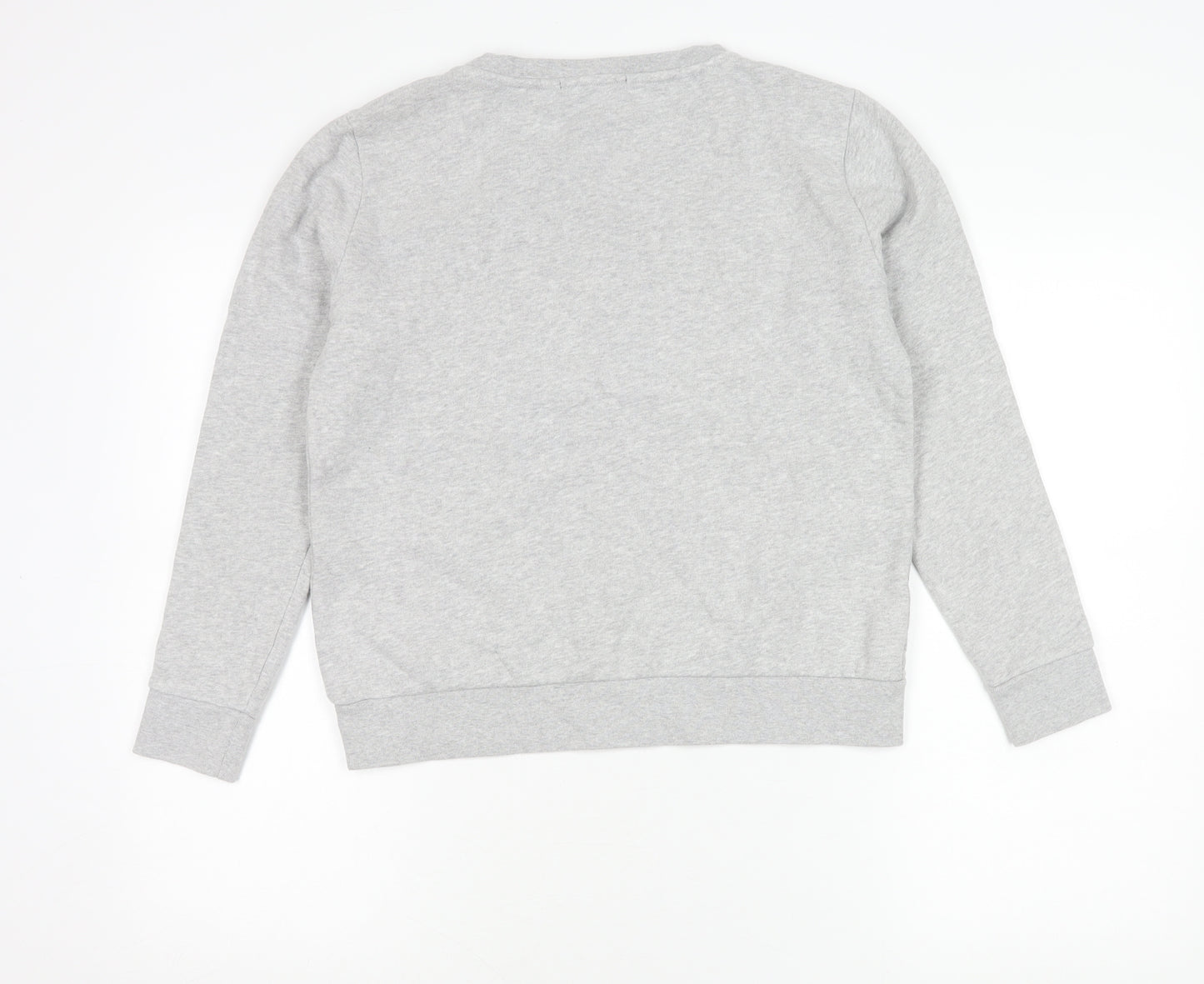 Karl Lagerfeld Women Grey XS Pullover Sweatshirt Logo Cotton