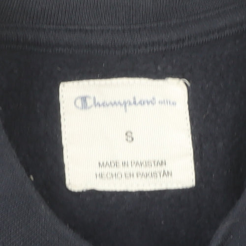 Champion Men’s Blue Small Pullover Sweatshirt Crew Neck Logo