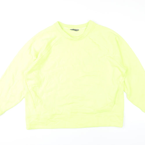 Marks and Spencer Womens Yellow Crew Neck Sweatshirt Size 18