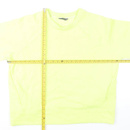 Marks and Spencer Womens Yellow Crew Neck Sweatshirt Size 18