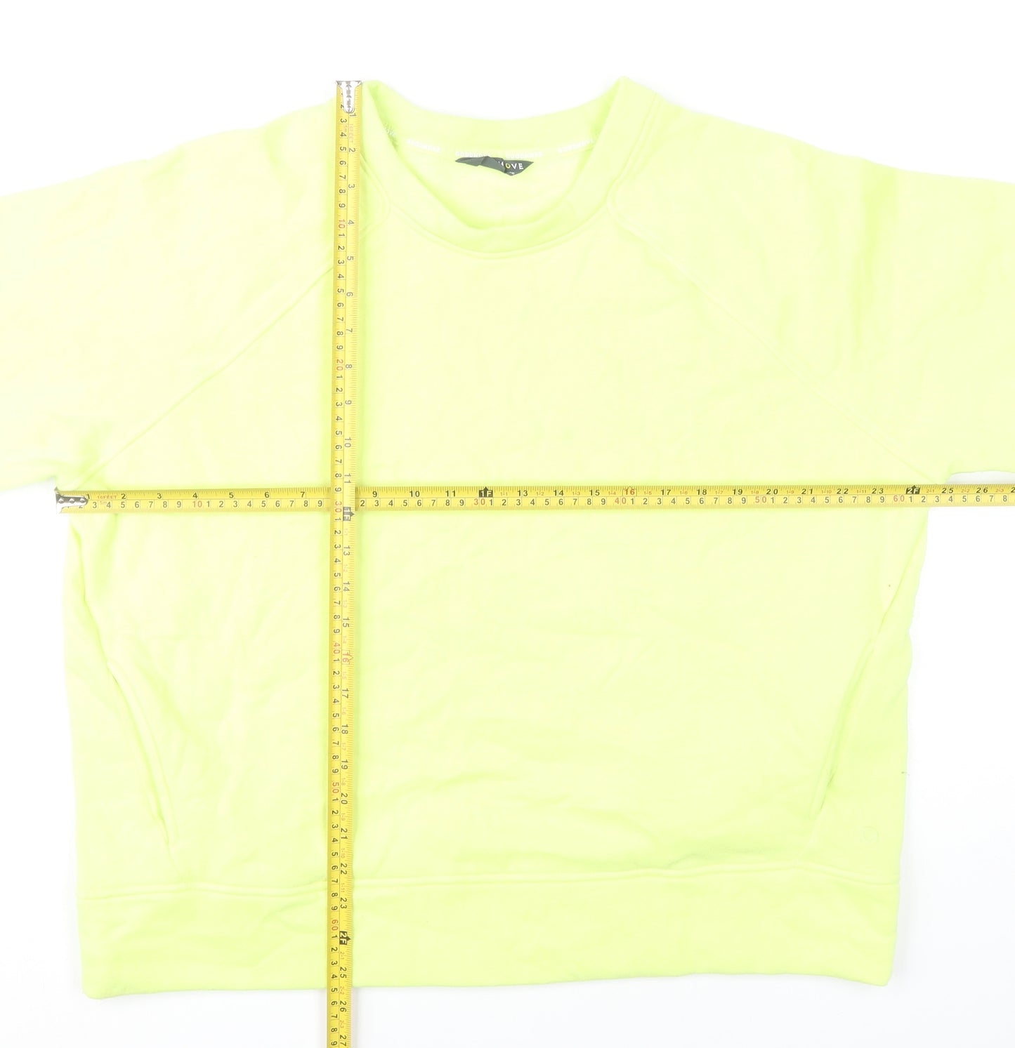 Marks and Spencer Womens Yellow Crew Neck Sweatshirt Size 18