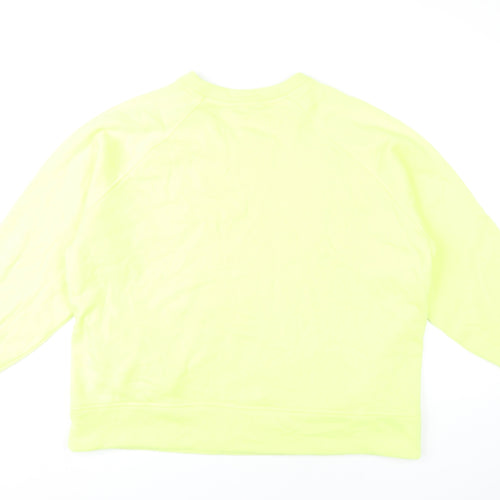 Marks and Spencer Womens Yellow Crew Neck Sweatshirt Size 18