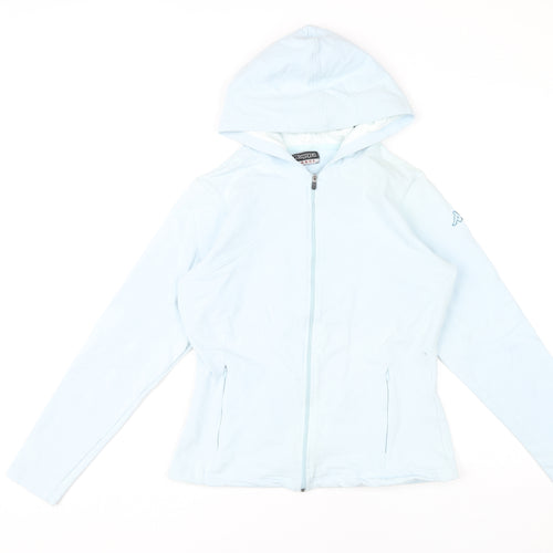 Kappa Women’s Light Blue Hoodie Full Zip Large Cotton Blend