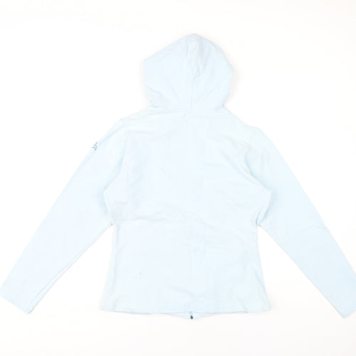Kappa Women’s Light Blue Hoodie Full Zip Large Cotton Blend
