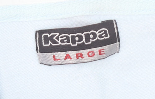 Kappa Women’s Light Blue Hoodie Full Zip Large Cotton Blend