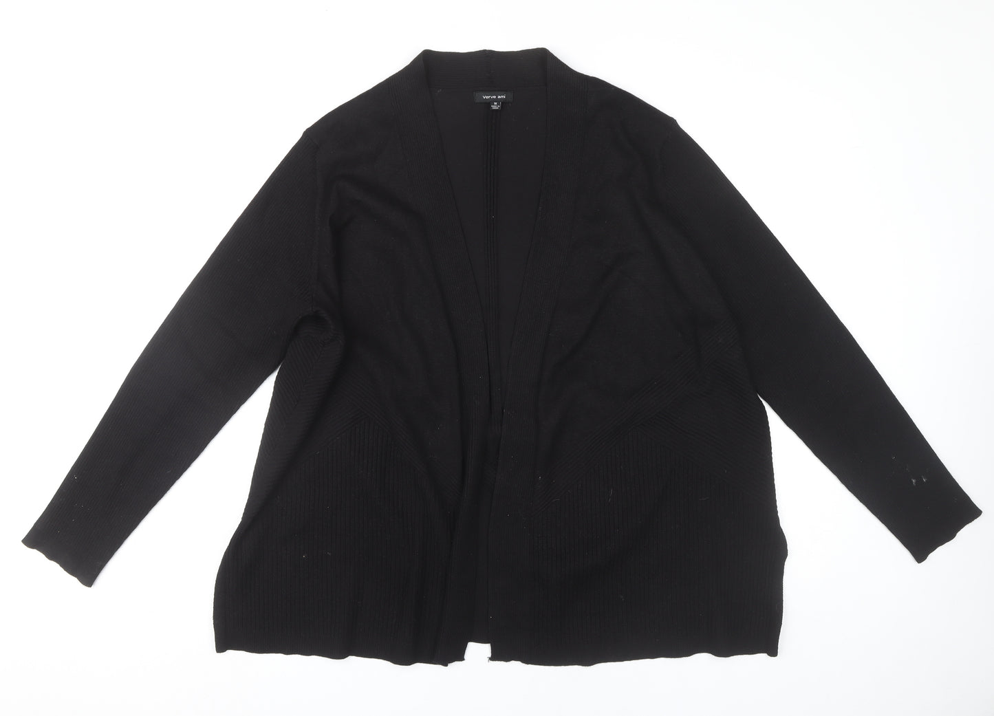 Verve Ami Womens Black Cardigan Size 18 Plus Long Sleeve Knit