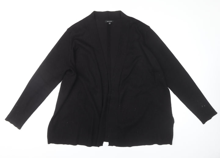 Verve Ami Womens Black Cardigan Size 18 Plus Long Sleeve Knit