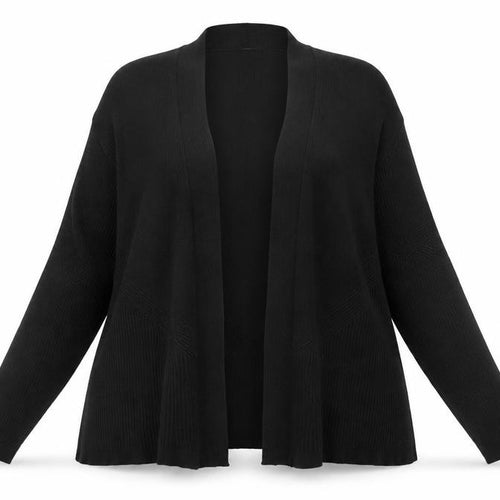 Verve Ami Womens Black Cardigan Size 18 Plus Long Sleeve Knit
