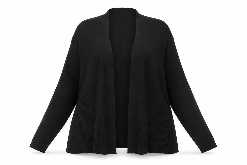 Verve Ami Womens Black Cardigan Size 18 Plus Long Sleeve Knit