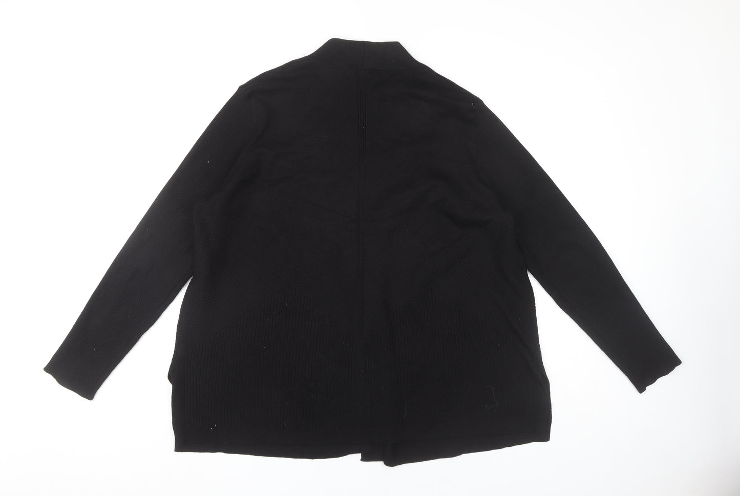 Verve Ami Womens Black Cardigan Size 18 Plus Long Sleeve Knit