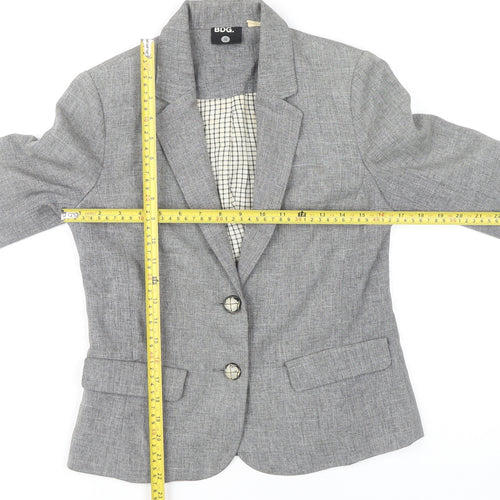 BDG Boys Grey Blazer Jacket Size S Classic Two-Button Notch Lapel