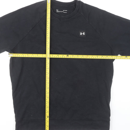 Under Armour Men’s Black M Pullover Crew Neck Sweatshirt Logo