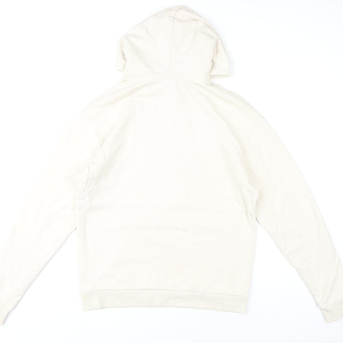MP Men’s Beige Pullover Hoodie Size M Hooded Graphic Cotton Sweatshirt