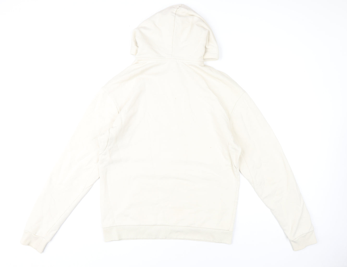 MP Men’s Beige Pullover Hoodie Size M Hooded Graphic Cotton Sweatshirt