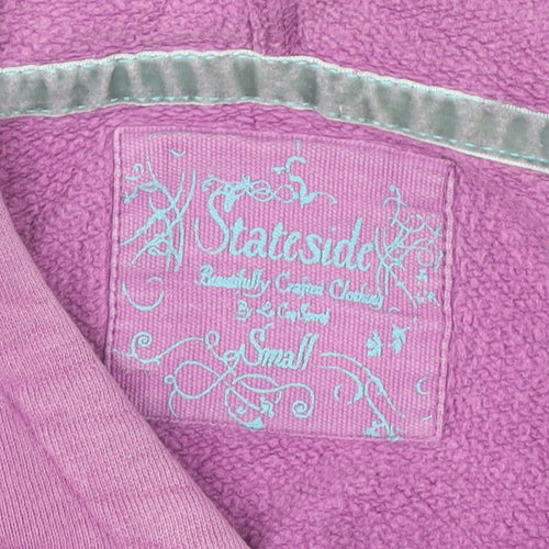 Le Coq Sportif Stateside Women’s Pink Hoodie Small Cotton Pullover