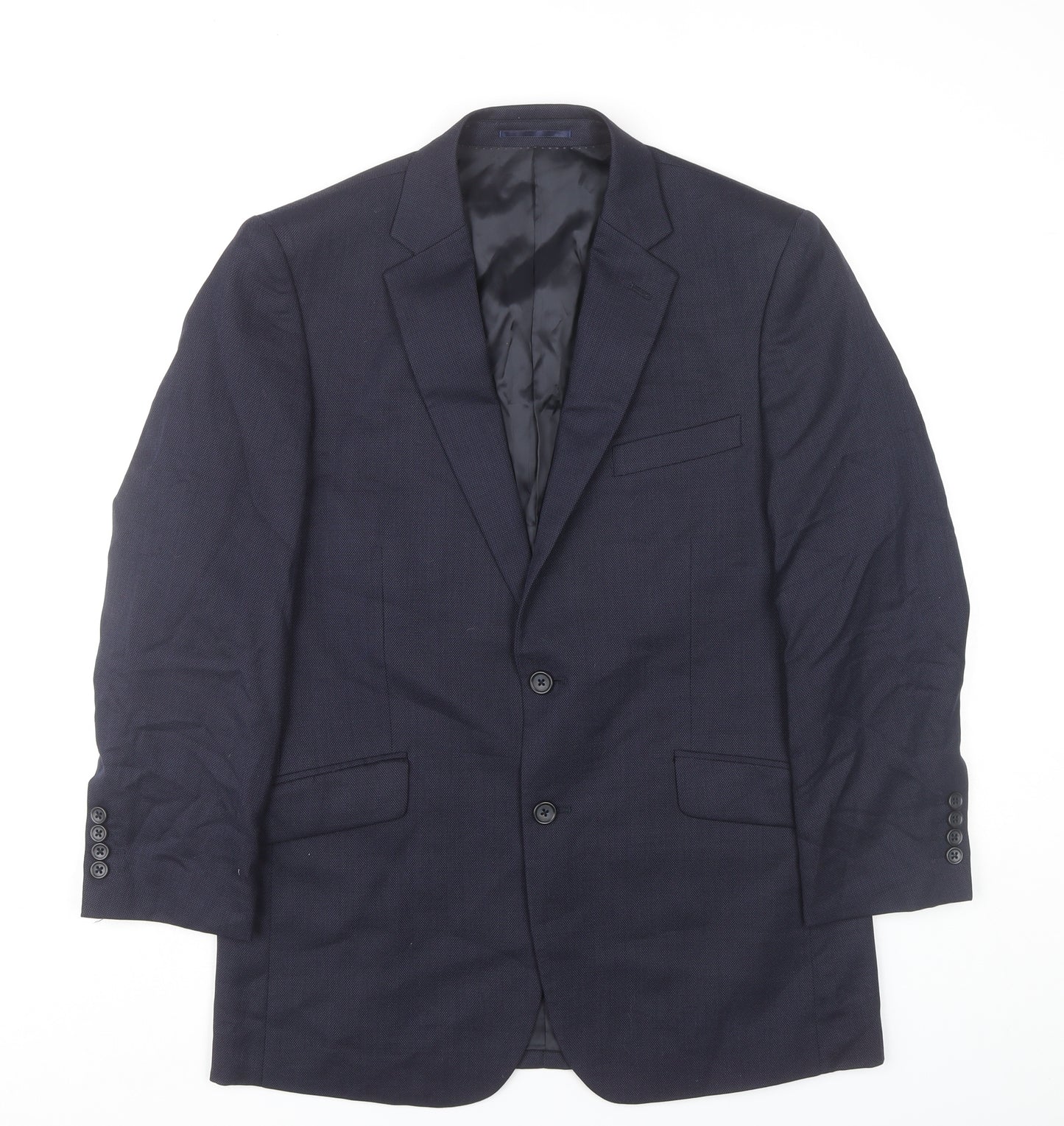 Brook Taverner Men’s Blue 38R Wool Blazer Jacket Classic Fit