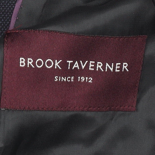 Brook Taverner Men’s Blue 38R Wool Blazer Jacket Classic Fit